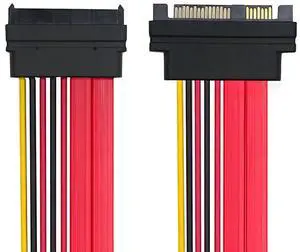 xiwai SFF-8482 SAS Cable 29Pin Extension Cable Male to Female for SAS Hard Disk Drive SSD 12Gbps Raid Server 50cm xiwai SFF-8482 SAS Cable 29Pin Extension Cable Male to Female for SAS Hard Disk Drive SSD 12Gbps Raid Server 50cm