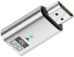 xiwai Silver HDMI 1.4 Male to Female CY Virtual Display Adapter 4K Extension DDC EDID Dummy Plug Headless Ghost Display HDTV 4K@60Hz Emulator xiwai Silver HDMI 1.4 Male to Female CY Virtual Display Adapter 4K Extension DDC EDID Dummy Plug Headless Ghost Display HDTV 4K@60Hz Emulator