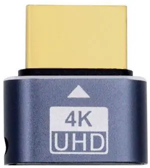 xiwai 4K Virtual Display Adapter HDMI 1.4 DDC EDID Dummy Plug HDTV 4K@60Hz Headless Ghost Display Emulator Black xiwai 4K Virtual Display Adapter HDMI 1.4 DDC EDID Dummy Plug HDTV 4K@60Hz Headless Ghost Display Emulator Black