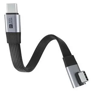 xiwai USB5.0 80Gbps Slim Flat FPC Male to Male Extension Cable 20cm 240W 16K 8K 60Hz 5K Compatible with 40Gbps USB4.0 Thunderbolt3/4/5 xiwai USB5.0 80Gbps Slim Flat FPC Male to Male Extension Cable 20cm 240W 16K 8K 60Hz 5K Compatible with 40Gbps USB4.0 Thunderbolt3/4/5