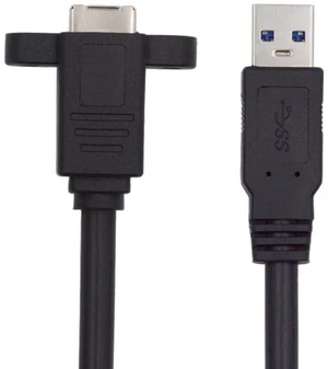 xiwai USB 3.0 Type-B Female to USB3.0 Type-A Male Cable Extension 0.9FT with Panel Mount for Disk SSD Camera 5Gbps Data 30cm xiwai USB 3.0 Type-B Female to USB3.0 Type-A Male Cable Extension 0.9FT with Panel Mount for Disk SSD Camera 5Gbps Data 30cm