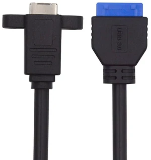 xiwai USB 3.0 Type-B Female to USB3.0 20Pin IDC Header Male Cable Extension 0.9FT with Panel Mount for Disk SSD Camera 5Gbps Data 30cm xiwai USB 3.0 Type-B Female to USB3.0 20Pin IDC Header Male Cable Extension 0.9FT with Panel Mount for Disk SSD Camera 5Gbps Data 30cm