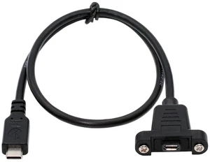 xiwai USB 2.0 Extension Cords 1.6FT, Micro USB 5Pin Female to Type-C Male Charging Data Cable with Panel Mount Screws for Camera, Mobile Hard Disk, MP3 Player, GPS Receiver and More xiwai USB 2.0 Extension Cords 1.6FT, Micro USB 5Pin Female to Type-C Male Charging Data Cable with Panel Mount Screws for Camera, Mobile Hard Disk, MP3 Player, GPS Receiver and More