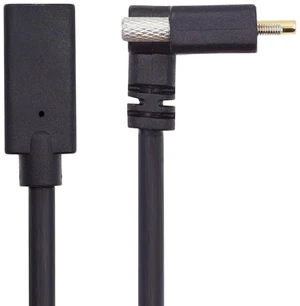 xiwai Screw Locking USB 3.1 Type C USB-C Cable Up Angled Male to Female Extension Data Cord for Realsense Camera VR Quest Link 0.3m xiwai Screw Locking USB 3.1 Type C USB-C Cable Up Angled Male to Female Extension Data Cord for Realsense Camera VR Quest Link 0.3m
