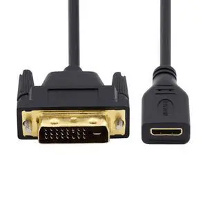 xiwai 20cm Mini HDMI 1.4 Type-C 4K to DVI 24+1 Cable -Male to Female Extension Cord for Computer HDTV Graphics Card UHD Black xiwai 20cm Mini HDMI 1.4 Type-C 4K to DVI 24+1 Cable -Male to Female Extension Cord for Computer HDTV Graphics Card UHD Black