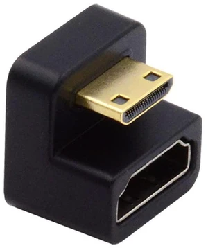 xiwai 360 Degree Down Opposite U Shape Back Angled Mini HDMI 1.4 Male to HDMI Female Extension Adapter Converter xiwai 360 Degree Down Opposite U Shape Back Angled Mini HDMI 1.4 Male to HDMI Female Extension Adapter Converter