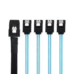 xiwai 6Gbps Internal Mini SAS SFF-8087Host to 4 SATA 7pin Target Hard Disk Cable 1.6FT for Data Server Raid xiwai 6Gbps Internal Mini SAS SFF-8087Host to 4 SATA 7pin Target Hard Disk Cable 1.6FT for Data Server Raid