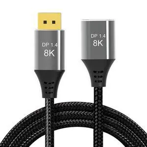 xiwai DisplayPort 1.4 8K 60hz Extension Cable Male to Female Ultra-HD UHD 4K 144hz DP to DP Cable 7680 * 4320 for Video PC Laptop TV Model: DP-031-1.0M xiwai DisplayPort 1.4 8K 60hz Extension Cable Male to Female Ultra-HD UHD 4K 144hz DP to DP Cable 7680 * 4320 for Video PC Laptop TV Model: DP-031-1.0M
