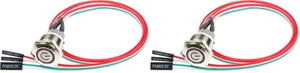 12mm Chassis Switch Metal Button Switch with 22inchs Extension Cable Red Yellow Blue Green ATX Supply On/Off Suitable for Computer DIY Switch (12mm, Blue Symbol) (Pack of 2) 12mm Chassis Switch Metal Button Switch with 22inchs Extension Cable Red Yellow Blue Green ATX Supply On/Off Suitable for Computer DIY Switch (12mm, Blue Symbol) (Pack of 2)