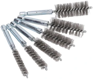 Walfront 6PCS Hole Cleaning Brushes Bore Brush Twisted Wire Cleaning Brush Power Drill Wire Brush 1/4in Hex Shank Steel Wire Silver Walfront 6PCS Hole Cleaning Brushes Bore Brush Twisted Wire Cleaning Brush Power Drill Wire Brush 1/4in Hex Shank Steel Wire Silver