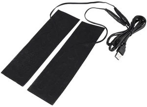Portable Heating Pad 1 Pair Black USB Carbon Fiber Heating Mat 5V Electric Heating Film Heater Pads Heating Film Heat Pad for Warming Feet Knee Washable 35-50 Portable Heating Pad 1 Pair Black USB Carbon Fiber Heating Mat 5V Electric Heating Film Heater Pads Heating Film Heat Pad for Warming Feet Knee Washable 35-50