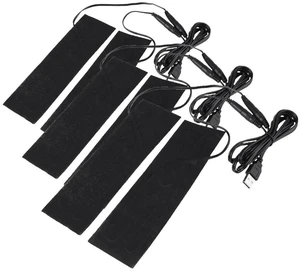 Portable Heating Pad 1 Pair Black USB Carbon Fiber Heating Mat 5V Electric Heating Film Heater Pads Heating Film Heat Pad for Warming Feet Knee Washable 35-50 (Pack of 3) Portable Heating Pad 1 Pair Black USB Carbon Fiber Heating Mat 5V Electric Heating Film Heater Pads Heating Film Heat Pad for Warming Feet Knee Washable 35-50 (Pack of 3)