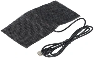 USB Heating Pad Heated Mat Electric Warming Mat Black USB Carbon Fiber Heating Mat 5V Pad Warm Blanket, Pouch 20 × 10 Cm USB Heating Pad Heated Mat Electric Warming Mat Black USB Carbon Fiber Heating Mat 5V Pad Warm Blanket, Pouch 20 × 10 Cm