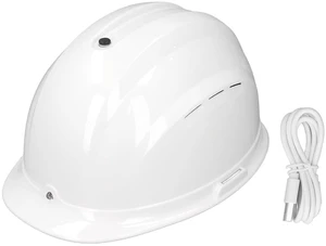WALFRONT Cooling Fan Hard Hat with Dual Fans & Light Breathable Cooling Safety Helmet for Construction Worksite Industrial Workplace WALFRONT Cooling Fan Hard Hat with Dual Fans & Light Breathable Cooling Safety Helmet for Construction Worksite Industrial Workplace
