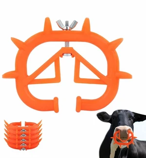 5PCS Cow Nose Ring Farm Livestock Animal Weaner Red Plastic Calf Weaning Nose Rings Spiked Preventing Milk Suckling Farm Livestock Equipment 5PCS Cow Nose Ring Farm Livestock Animal Weaner Red Plastic Calf Weaning Nose Rings Spiked Preventing Milk Suckling Farm Livestock Equipment