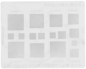 BGA Reballing Universal Stencil BGA Rework Net Stencil Template Solder Steel Mesh Directly Heat Set Kit 0.3mm 0.35mm 0.375mm 0.4mm 0.5mm Phone BGA IC Chips Repair Tool BGA Reballing Universal Stencil BGA Rework Net Stencil Template Solder Steel Mesh Directly Heat Set Kit 0.3mm 0.35mm 0.375mm 0.4mm 0.5mm Phone BGA IC Chips Repair Tool