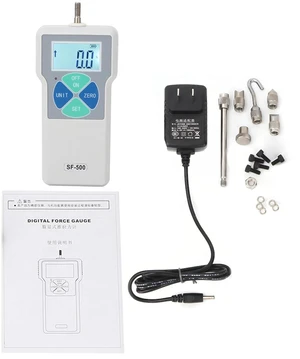 Walfront SF-500 Force Kit 500N Digital Force Push and Pull Tester 100-240V Dynamometer Walfront SF-500 Force Kit 500N Digital Force Push and Pull Tester 100-240V Dynamometer
