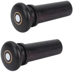 Violin Tail Endpin,2Pcs Jujube Rosewood Violin End Pin Wood Musical Instrument Accessories Performance Accessory (Black with fish eyes) Violin Tail Endpin,2Pcs Jujube Rosewood Violin End Pin Wood Musical Instrument Accessories Performance Accessory (Black with fish eyes)
