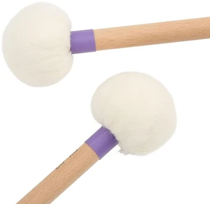 2-Pack Professional Drum Mallets Premium Wool Felt Head Hard Maple Handle Percussion Sticks for Bass Drum Timpani Xylophone Balanced Non Slip Grip (Purple) 2-Pack Professional Drum Mallets Premium Wool Felt Head Hard Maple Handle Percussion Sticks for Bass Drum Timpani Xylophone Balanced Non Slip Grip (Purple)