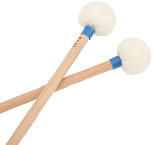 Drum Sticks Timpani Mallets Maple Handles Soft Felt Heads for Bass Snare Drums 45mm Felt Heads (Blue) (2Pcs) Drum Sticks Timpani Mallets Maple Handles Soft Felt Heads for Bass Snare Drums 45mm Felt Heads (Blue) (2Pcs)