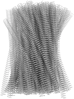 100Pcs A4 Iron Spiral Binding Coils (Silver) Wire Combs Spines 115 Sheet Capacity 4:1 Ratio Paper Rings 100Pcs A4 Iron Spiral Binding Coils (Silver) Wire Combs Spines 115 Sheet Capacity 4:1 Ratio Paper Rings