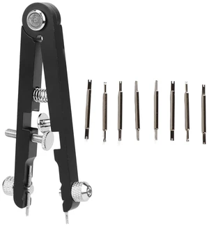 Spring Bar Tool Set Walfront Watch Repair Plier with 8 Tips Watchmaker Strap Removing Chain Tool Watchband Repair Tool Adjust Spring Bar Tweezer (Black) Spring Bar Tool Set Walfront Watch Repair Plier with 8 Tips Watchmaker Strap Removing Chain Tool Watchband Repair Tool Adjust Spring Bar Tweezer (Black)