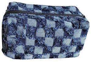 Walfront Checkered Makeup Bag, Fabric Travel Toiletry Pouch, Splashproof Walfront Checkered Makeup Bag, Fabric Travel Toiletry Pouch, Splashproof