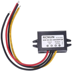 DC24V to 12V Voltage Reducer, Walfront 600W 5A DC to DC IP68 Car Step Down Converter Supply Transformer Volt Inverter for Car Auto Motor Vehicle Automotive DC24V to 12V Voltage Reducer, Walfront 600W 5A DC to DC IP68 Car Step Down Converter Supply Transformer Volt Inverter for Car Auto Motor Vehicle Automotive