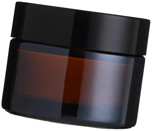 WALFRONT Glass Cosmetic Jar Cosmetic Container, Light Proof Cream Jar WALFRONT Glass Cosmetic Jar Cosmetic Container, Light Proof Cream Jar