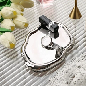 Walfront Ceramic Jewelry Plate Glossy Jewelry Storage Plate Simple Walfront Ceramic Jewelry Plate Glossy Jewelry Storage Plate Simple