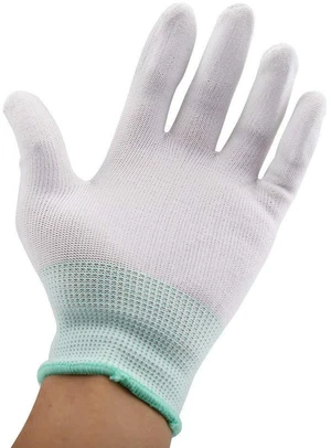 Walfront Anti Static Gloves PU Coated Fingertip Nylon Fiber Work Gloves Walfront Anti Static Gloves PU Coated Fingertip Nylon Fiber Work Gloves