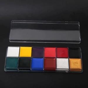 WALFRONT Face Paint Kit, 12 Colors Oil Paint Makeup Set with Optional 6 Brushes, Bright Color Easy Apply Remove, for Halloween Cosplay Party Body Painting Kids Adults (12 colors oil ) WALFRONT Face Paint Kit, 12 Colors Oil Paint Makeup Set with Optional 6 Brushes, Bright Color Easy Apply Remove, for Halloween Cosplay Party Body Painting Kids Adults (12 colors oil )