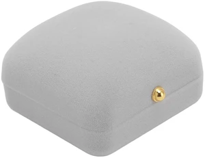 Walfront Jewelry Gift Box Flannel Lined Ring Case Light Gray Compact Storage Box with Soft Cushioning Snug Fit Lightweight Design for Travel Proposal Wedding Birthday Women Men (Ring) Walfront Jewelry Gift Box Flannel Lined Ring Case Light Gray Compact Storage Box with Soft Cushioning Snug Fit Lightweight Design for Travel Proposal Wedding Birthday Women Men (Ring)