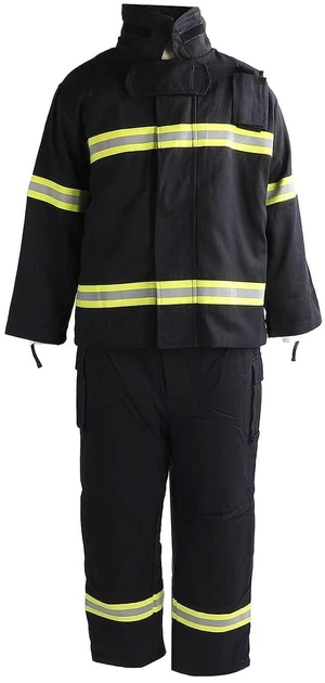 Walfront Fire Resistance Safety Suit High Visibility Safety Suit with Reflective Strips Walfront Fire Resistance Safety Suit High Visibility Safety Suit with Reflective Strips