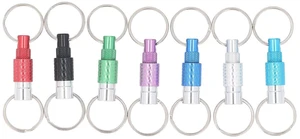 Walfront 7PCS Detachable Pull Apart Key Rings Set Colorful Keychain Aluminum Alloy Coupler Keyrings for Men and Women Walfront 7PCS Detachable Pull Apart Key Rings Set Colorful Keychain Aluminum Alloy Coupler Keyrings for Men and Women