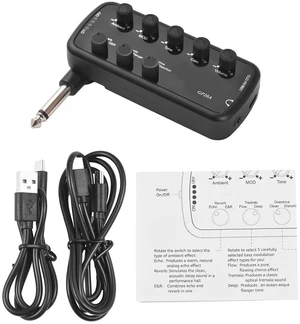 Headphone Bass Amplifier Portable Headphone Amp Mini Plug Guitar Amplifier Electric Guitar Bass Amp (Guitar) Headphone Bass Amplifier Portable Headphone Amp Mini Plug Guitar Amplifier Electric Guitar Bass Amp (Guitar)