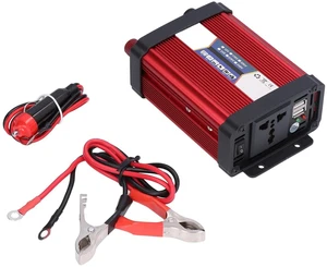 Walfront Car Power Converter Modified Car Inverter, Power Inverter Sine Vehicle USB Charger Converter Adapter for Truck (12V to 110V) Walfront Car Power Converter Modified Car Inverter, Power Inverter Sine Vehicle USB Charger Converter Adapter for Truck (12V to 110V)