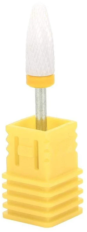 Ceramic Nail Drill Bit Corn Head Ceramic Grinding Parts Nail File Drill Bit Lightweight Manicure Polishing Removing Cuticle(Extra Fine Grinding XF Yellow Box) Ceramic Nail Drill Bit Corn Head Ceramic Grinding Parts Nail File Drill Bit Lightweight Manicure Polishing Removing Cuticle(Extra Fine Grinding XF Yellow Box)