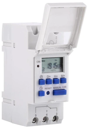7 Day Programmable Timer Relay Digital Timer Switch Heavy Duty THC15A16 On Off for Controlling Street Lamps Neon Lamps Production Equipment, DIN Rail(not Included) (AC/DC24V) 7 Day Programmable Timer Relay Digital Timer Switch Heavy Duty THC15A16 On Off for Controlling Street Lamps Neon Lamps Production Equipment, DIN Rail(not Included) (AC/DC24V)