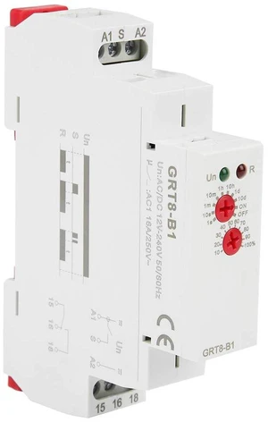 GRT8-B1 AC/DC 12V~240V Delay Time Relay Mini Power Off Delay Time Relay DIN Rail Type with LED Indicators Single Function Power Off Delay Relay GRT8-B1 AC/DC 12V~240V Delay Time Relay Mini Power Off Delay Time Relay DIN Rail Type with LED Indicators Single Function Power Off Delay Relay