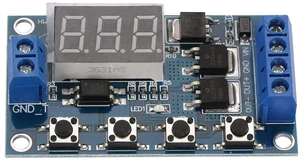 DC 12V-24V Pulse Trigger Cycle Delay Timer Switch ON/Off Relay Control Module MOS Control Board LED Display DC 12V-24V Pulse Trigger Cycle Delay Timer Switch ON/Off Relay Control Module MOS Control Board LED Display