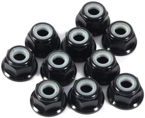 10 PCS M4 Lock Nuts Flanged Hex Nuts with Nylon Insert CNC Aluminum Self Locking Metal Hardware Kit for Machinery Motor Parts (Black) 10 PCS M4 Lock Nuts Flanged Hex Nuts with Nylon Insert CNC Aluminum Self Locking Metal Hardware Kit for Machinery Motor Parts (Black)