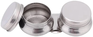 Double Dipper Palette Cup - Stainless Steel Paint Solvent Container with Leakproof Lids Clip - Large Mouth Design for Oil Turpentine and Megilp - Fits Easily on Artist Palette Double Dipper Palette Cup - Stainless Steel Paint Solvent Container with Leakproof Lids Clip - Large Mouth Design for Oil Turpentine and Megilp - Fits Easily on Artist Palette