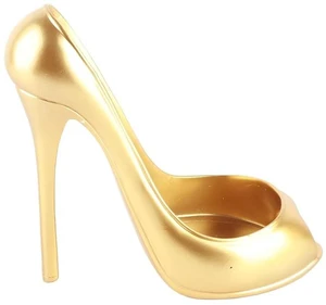 Walfront High Heel Shoe Shape Wine Bottle Holder, Unique Wine Rack for Countertop, Home Decor for Living Room Cabinet Bar, Gold Walfront High Heel Shoe Shape Wine Bottle Holder, Unique Wine Rack for Countertop, Home Decor for Living Room Cabinet Bar, Gold