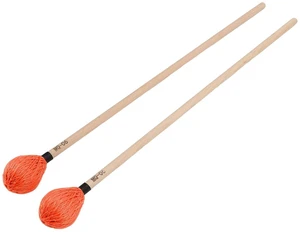 Walfront Marimba Mallets Medium Hard Yarn Head Maple Handles Percussion Mallet for Vibraphone 1 Pair MQ06(Orange) Walfront Marimba Mallets Medium Hard Yarn Head Maple Handles Percussion Mallet for Vibraphone 1 Pair MQ06(Orange)