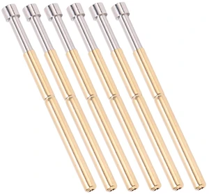 100pcs Spring Loaded Test Pins, Concave Head PCB Testing Probes Brass Pogo Pins 2.02mm/0.1in Tube Diameter for Circuit Board/Burn-in Fixture (33.35mm Length) 100pcs Spring Loaded Test Pins, Concave Head PCB Testing Probes Brass Pogo Pins 2.02mm/0.1in Tube Diameter for Circuit Board/Burn-in Fixture (33.35mm Length)