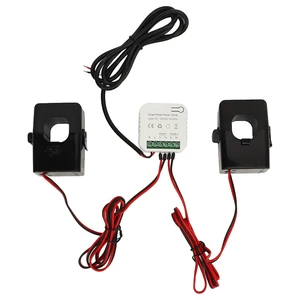 Single Phase Smart Power Meter Consumption Monitor Electricity Meter with 2 200ACT Current Transformer 90250VAC Single Phase Smart Power Meter Consumption Monitor Electricity Meter with 2 200ACT Current Transformer 90250VAC