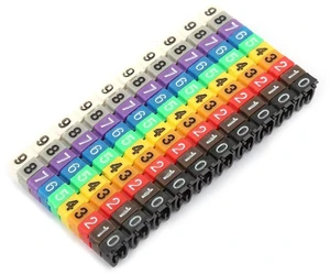 Digital Tube Wire 0-9 Number Coded Clip On Plastic Cable Label Tube Colorful Cable Marker C Shape Suitable Multi-Type Cable (100Pcs 2.5mm²) Digital Tube Wire 0-9 Number Coded Clip On Plastic Cable Label Tube Colorful Cable Marker C Shape Suitable Multi-Type Cable (100Pcs 2.5mm²)