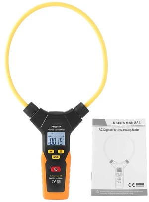 Flexible Clamp Meter PM2019A Digital Multimeter 3000A AC DC Current Voltage Frequency Auto Ranging Handheld LCD Backlight (Walfront PM2019A) Flexible Clamp Meter PM2019A Digital Multimeter 3000A AC DC Current Voltage Frequency Auto Ranging Handheld LCD Backlight (Walfront PM2019A)