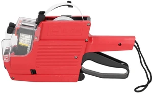 Walfront MX-6600 Tagging Gun Attacher Gun Kit for Retail Standard Price Tag Guntagging Gun with 2 Lines 10 Digits Display (Red) Walfront MX-6600 Tagging Gun Attacher Gun Kit for Retail Standard Price Tag Guntagging Gun with 2 Lines 10 Digits Display (Red)